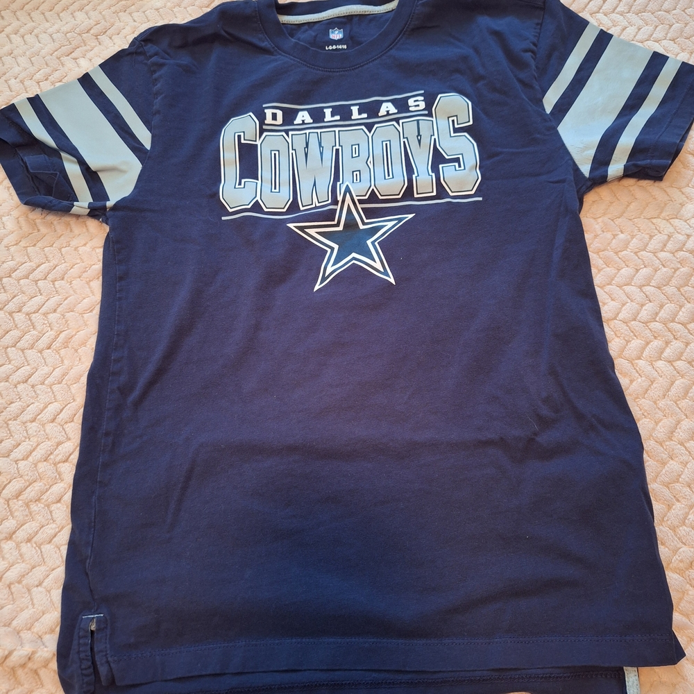 NFL Blue Short Sleeve Tee Dallas Cowboys Women's Large